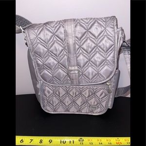 Lug crossbody silver